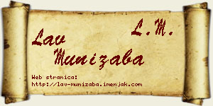 Lav Munižaba vizit kartica